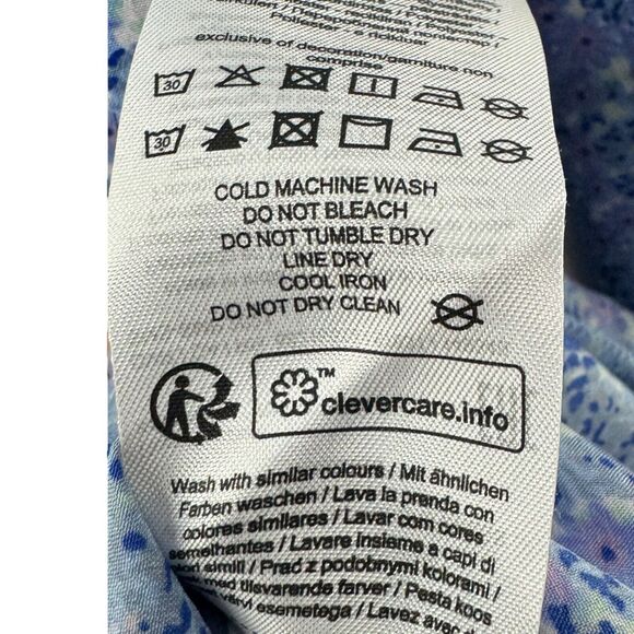 Vero Moda Henna Dress Womens Small Floral Ruffle Long Sleeve Mini Sundress NWT - Picture 9 of 16